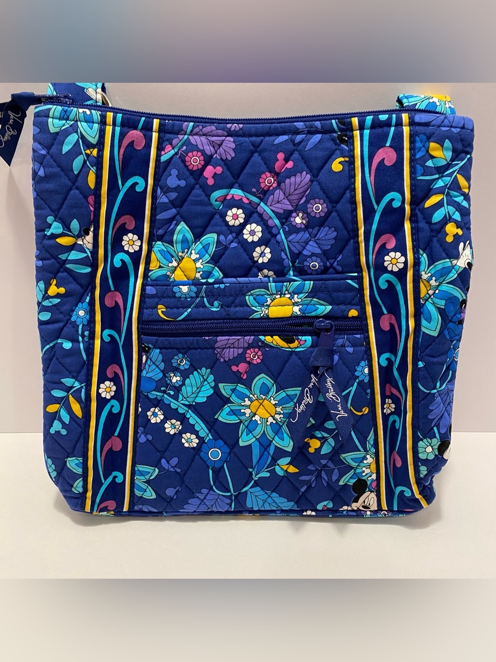 Vera Bradley x Disney Hipster Blue Minnie Mouse Floral Crossbody NWT. RARE - Picture 5 of 8